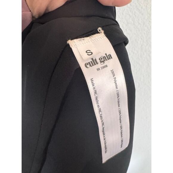 Cult Gaia Mitra Sleeveless Halter Gown in Black Small - Picture 10 of 11